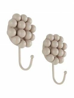 Patère porcelaine beige Benevento, 2 pièces, larg. 11 x haut. 16 cm -Enfants & bébé Soldes 2022 Patere porcelaine beige Benevento 2 pieces 3