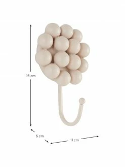 Patère porcelaine blanc crème Benevento, 2 pièces, larg. 11 x haut. 16 cm -Enfants & bébé Soldes 2022 Patere porcelaine blanc creme Benevento 2 pieces 3