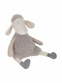Peluche grise Shaggy Sheep, larg. 14 x haut. 30 cm