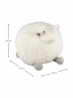 Peluche mouton blanc Shaggy, larg. 30 x haut. 30 cm -Enfants & bébé Soldes 2022 Peluche mouton blanc Shaggy 2