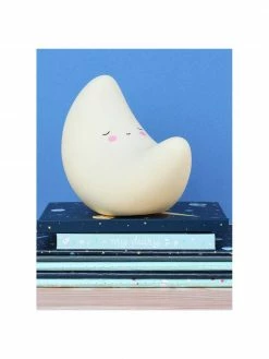 A Little Lovely Company Petit décoration lumineuse à LED avec minuterie Moon, larg. 16 x haut. 13 cm -Enfants & bébé Soldes 2022 Petit decoration lumineuse a LED avec minuterie Moon 5