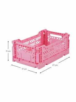 Aykasa Petite caisse de rangement Baby Pink, empilable, larg. 27 x haut. 11 cm -Enfants & bébé Soldes 2022 Petite caisse de rangement Baby Pink empilable 2