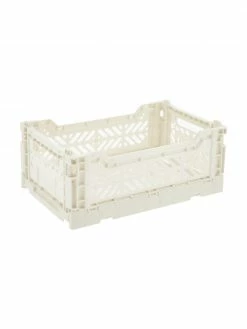 Aykasa Petite caisse de rangement Coconut Milk, empilable, larg. 27 x haut. 11 cm