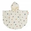 Poncho de bain coton bio Sea, larg. 67 x long. 50 cm