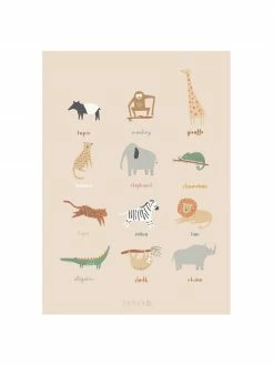 Sebra Poster Wildlife, larg. 50 x haut. 70 cmDisponibilité limitée