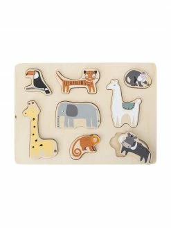 Bloomingville mini Puzzle en bois Farm, larg. 28 x haut. 2 cm