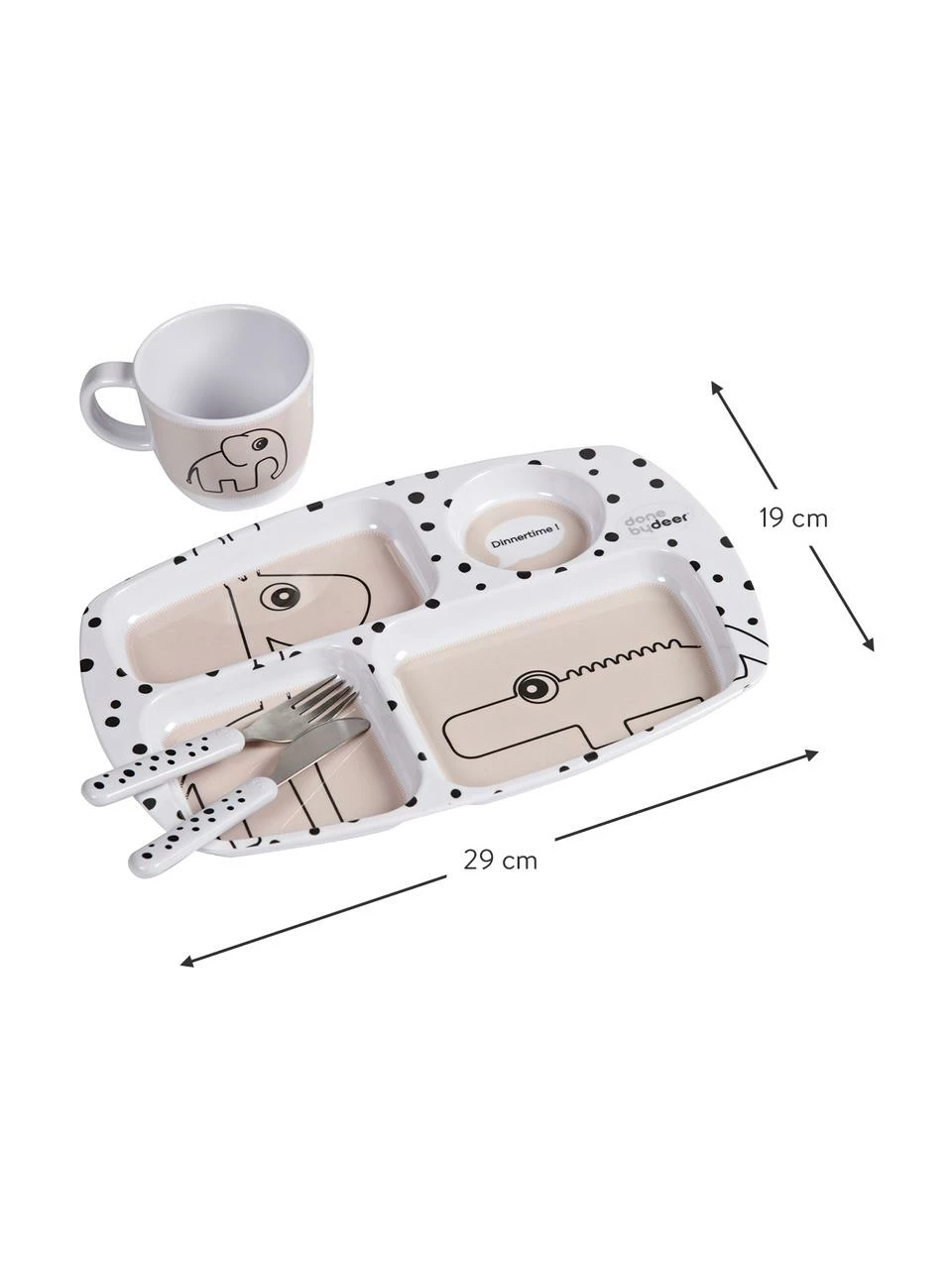Service de table enfant Happy Dots, 4 élém., Lot de différentes tailles 4 Service de table enfant Happy Dots, 4 élém., Lot de différentes tailles – Image 2