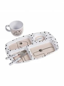 Service de table enfant Happy Dots, 4 élém., Lot de différentes tailles