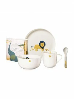 Asa Service de table enfant Leo Löwe, 5 élém., Lot de différentes tailles