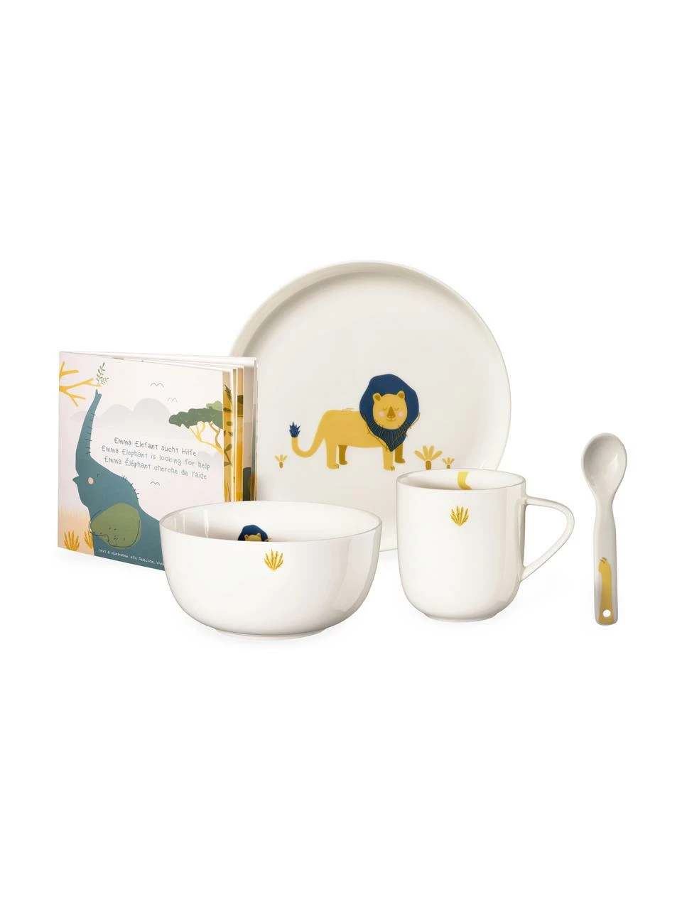 Asa Service de table enfant Leo Löwe, 5 élém., Lot de différentes tailles 3 Asa Service de table enfant Leo Löwe, 5 élém., Lot de différentes tailles