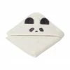 Serviette de toilette bébé coton bio Panda, larg. 70 x long. 70 cm