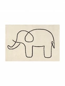 Tapis Sketchy Elephant, larg. 130 x long. 190 cmDisponibilité limitée