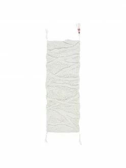 Lorena Canals Tapis de couloir en laine poils longs Enkang Ivory, larg. 70 x long. 200 cm