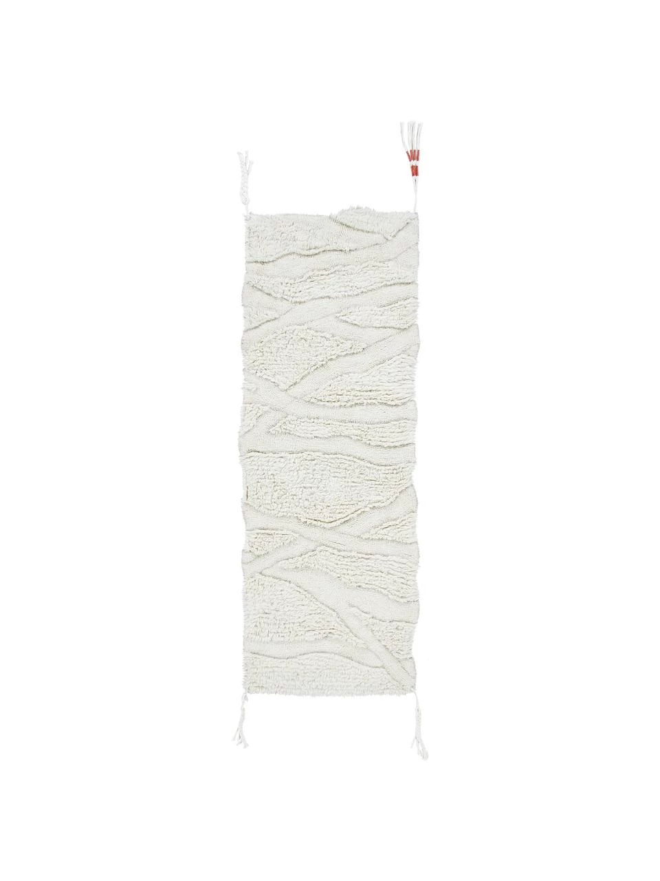 Lorena Canals Tapis de couloir en laine poils longs Enkang Ivory, larg. 70 x long. 200 cm 1 Lorena Canals Tapis de couloir en laine poils longs Enkang Ivory, larg. 70 x long. 200 cm