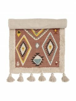 Bloomingville mini Tapis multicolore ethnique Boho, larg. 70 x long. 120 cm (taille XS)