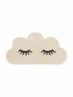 Tapis nuage en coton tufté main Acasia, larg. 75 x long. 140 cm (taille XS)