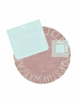 Lorena Canals Tapis rond design letters ABC, Ø 150 cm (taille M) -Enfants & bébé Soldes 2022 Tapis rond design letters ABC 2