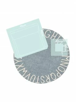Lorena Canals Tapis rond design letters ABC, Ø 150 cm (taille M) -Enfants & bébé Soldes 2022 Tapis rond design letters ABC 5