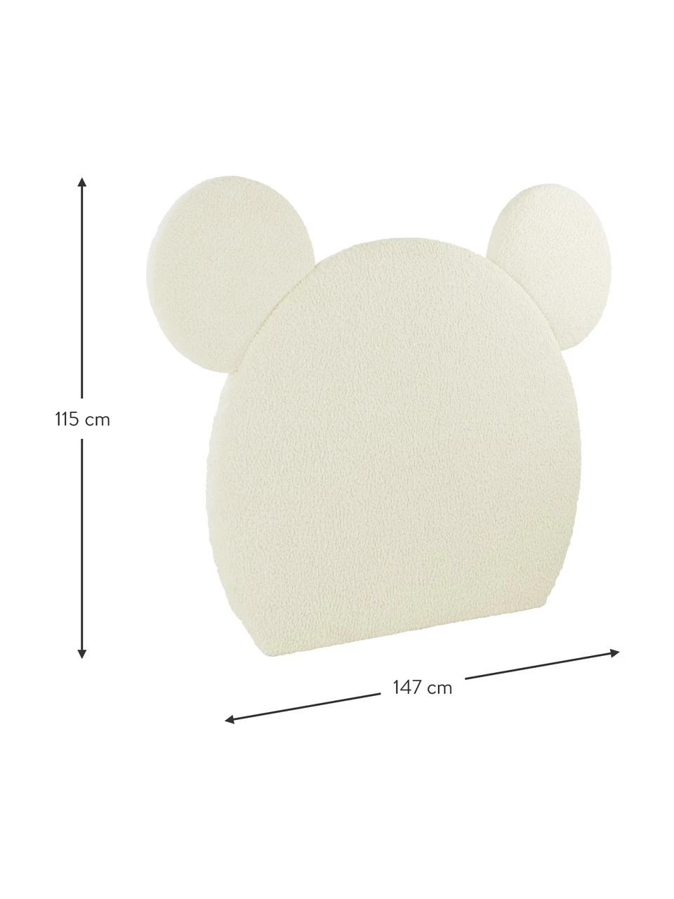 Tête de lit blanche Mikke, larg. 147 x haut. 115 cmDisponibilité limitée 5 Tête de lit blanche Mikke, larg. 147 x haut. 115 cmDisponibilité limitée – Image 3