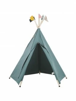 Roommate Tipi pour enfant en coton bio Hippie, larg. 135 x haut. 135 cm