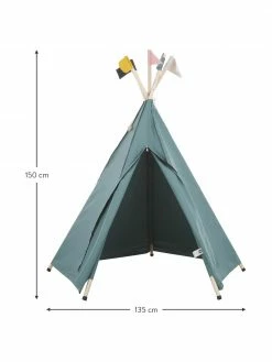 Roommate Tipi pour enfant en coton bio Hippie, larg. 135 x haut. 135 cm -Enfants & bébé Soldes 2022 Tipi pour enfant en coton bio Hippie 15