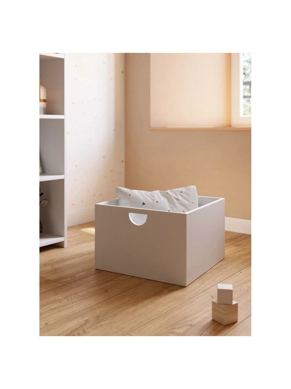 Tiroir de rangement blanc Nunila, 2 pièces, larg. 36 x haut. 25 cmDisponibilité limitée 4 Tiroir de rangement blanc Nunila, 2 pièces, larg. 36 x haut. 25 cmDisponibilité limitée – Image 2