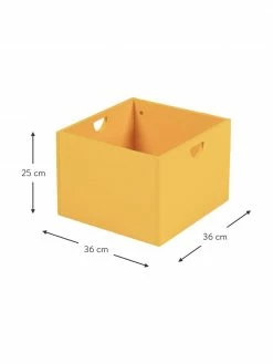 Tiroir de rangement jaune Nunila, 2 pièces, larg. 36 x haut. 25 cmDisponibilité limitée -Enfants & bébé Soldes 2022 Tiroir de rangement jaune Nunila 2 pieces 2