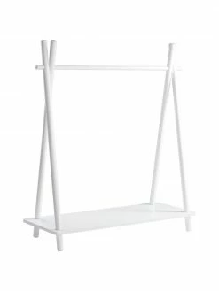 Tringle à vêtements pour enfant bois blanc Alicante, larg. 100 x haut. 117 cmDisponibilité limitée